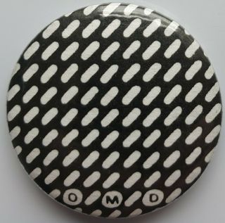 Omd Vintage Button Badge Wave Synthpop Electronic Dance Pin