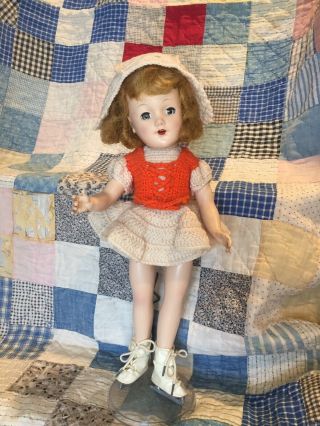 1950’s Mary Hoyer Doll Made In Usa 14 Inches Hard Plastic