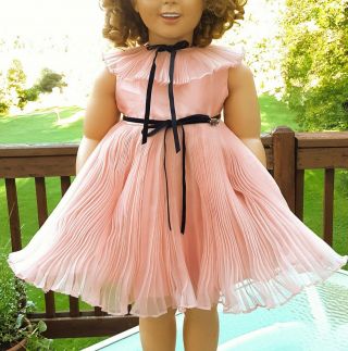 Shirley Temple Playpal Danbury " Curly Top " Dress Hair Bow Underwear For 34 " Doll