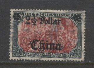 1906 German Offices China 2½ Dollar Issue Peking,  Signed $ 264.  00