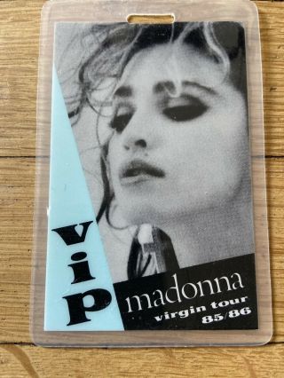 1985 1986 Madonna Like A Virgin Tour Vip Backstage Pass