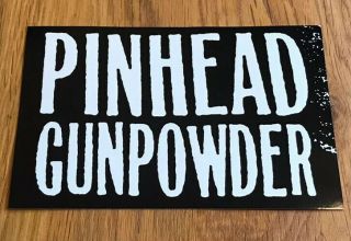 Pinhead Gunpowder Vinyl Stickers (5) Lookout Green Day Crimpshrine Cometbus Punk