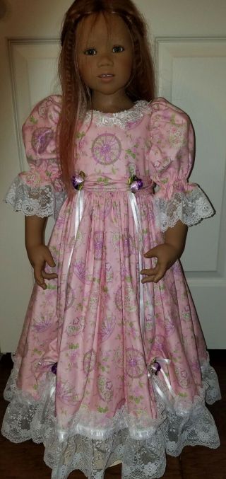 Parasols Dress For Large Himstedt Doll - - Made By Toni