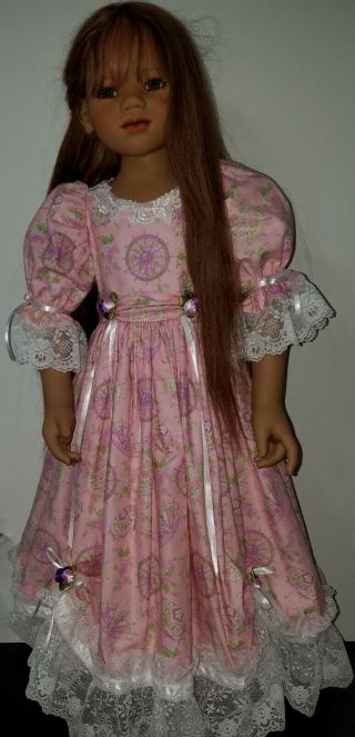 Parasols dress for large Himstedt doll - - made by Toni 3