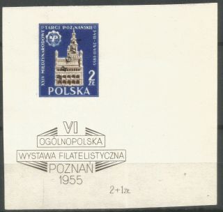 Poland,  Fi: Block 14 P1,  Blue/grey,  Proof With A Large Margins