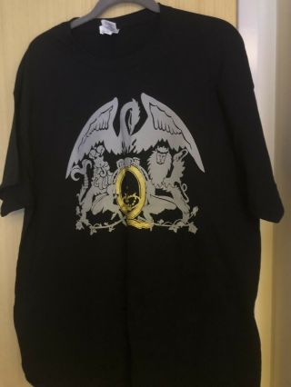 Queen,  Adam Lambert Official Tour T Shirt Xl  Black Official Merchandise