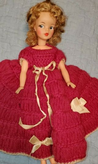 Vintage Ideal Tammy Toy Corp.  12 " Doll Bs - 12 - Crochet Gown - Full Circle