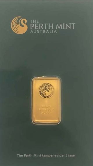 5 Gram Gold Bar 999.  9 Fine - Perth Australia (99.  99 Pure Gold) 033411
