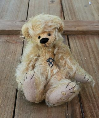 Deb Canham Jointed 5 " Mohair Teddy Bear Collectible