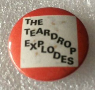 The Teardrop Explodes 25mm X 25mm - 1 Inch Metal Pin Badge 1980 