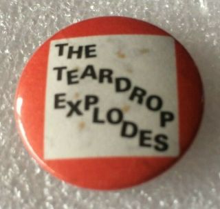 The Teardrop Explodes 25mm x 25mm - 1 inch Metal Pin Badge 1980 ' s 2