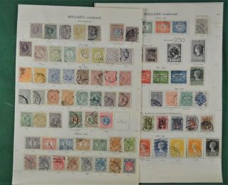 Netherlands Holland Stamps Selection On 9 Album Pages (k139)