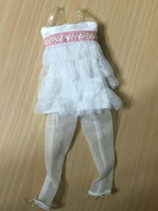 Barbie My Scene Kennedy Doll’s Snow Glam White Tulle Ruffle Dress Outfit Rare