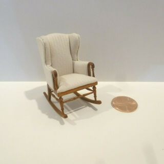 Bespaq 1/2 " Scale Miniature Rocking Chair Padded