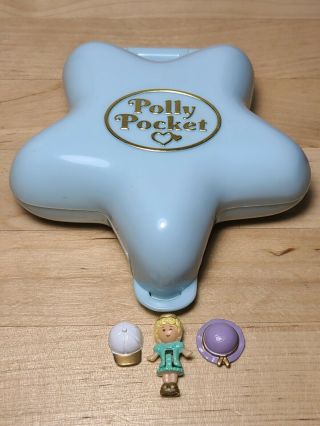 Vintage 1992 Polly Pocket Fashion Fun Compact Bluebird Complete