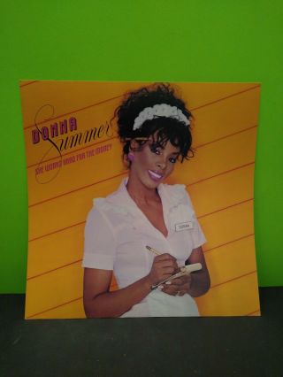 Donna Summer She Hard For The Money Lp Flat Promo 12x12 Poster