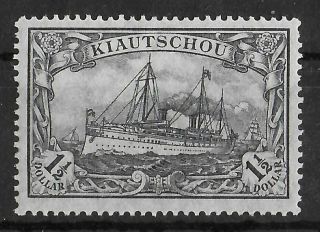 Kiautschou German Colonies 1919 Nh 1 1/2 D Michel 36iib Cv €100