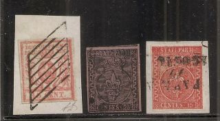 1852 Italy Parma Rare Stamps Lot,  Cv $2475.  00,  Experts Guarantee,  Wow