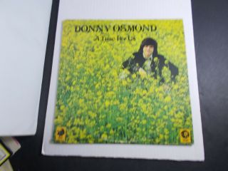 Donny Osmond - A Time For Us - Record Album - Se - 4930 Mgm With Memorabilia Inner