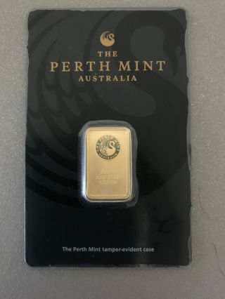 Perth Swan 5 Gram Gold Bar Assay 99.  99 Pure Gold Australia