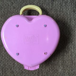 Vtg Lucy Locket Polly Pocket Large Pink Carry Case 1992 Bluebird with dolls 3