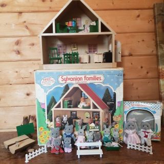 Adorable Sylvanian Families Collectibles Country Cottage With Accessories