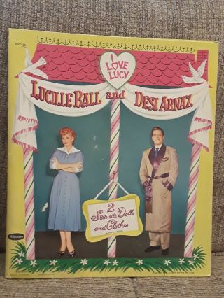 Vintage 1953 Lucille Ball Desi Arnaz I Love Lucy Whitman Paper Dolls