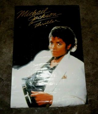 Michael Jackson " Thriller " Vintage Promo Poster / Vg.  Cond.  - 24 X 36