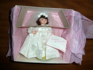 Vintage Madame Alexander 8 " Gwtw Scarlett Wedding Dress Doll 160644 W/box