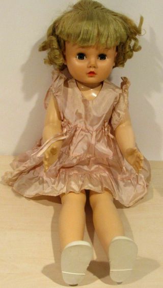 Rare Htf Vintage Marked Sayco Patti Playpal Companion Doll 28” Gorgeous Blonde