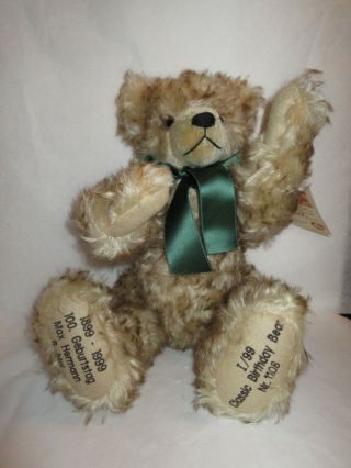 Hermann Classic Birthday Teddy Bear - Growler 17 " Jointed Ltd Ed 1108/2000