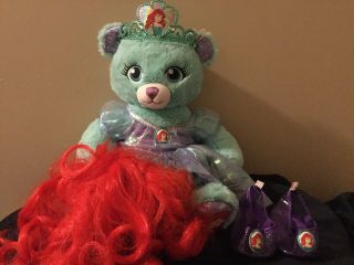 Build A Bear Princess Ariel Disney The Little Mermaid Bear Complete