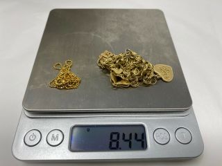Wear & Scrap 14k & 18k Yellow Gold 8.  4 Grams Total Weight No Stones D