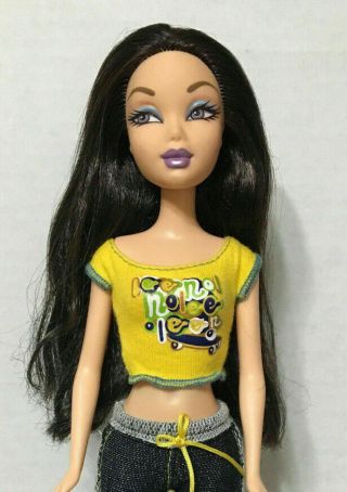 Barbie My Scene Teen Tees Nolee Doll In Outfit T - Shirt & Pant Set Rare