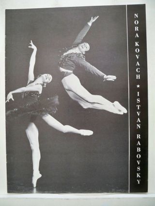 Nora Kovach And Istvan Rabovsky Souvenir Program S.  Hurok Tour 1958 - 59