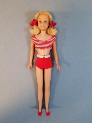 Vintage 1964 Blonde Skooter Barbie Doll Skipper 
