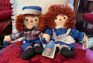 Limited Edition Raggedy Ann & Andy Awake/asleep Doll - Applause - With Tags And Box