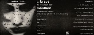 12/2/94pgn38 Marillion : Brave Album Advert 4x11 "