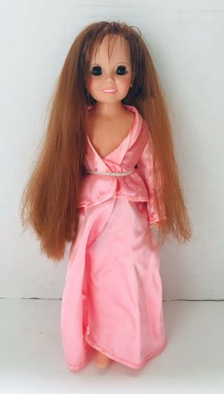 Vintage 1971 Ideal Talky Crissy Doll,  Robe W/box -