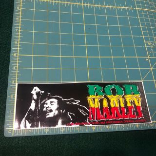 Vintage Bob Marley Reggae Jamaica Spell Out 1993 Window Bumper Sticker Decal