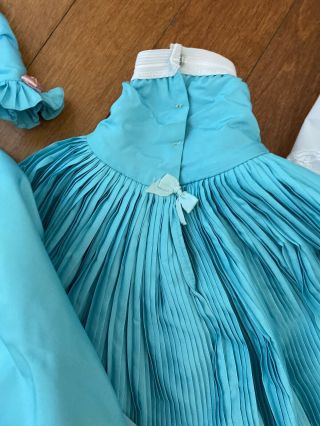 Madame Alexander 21” Turquoise Agatha 3 Piece Doll Dress,  Petticoat Cissy 2