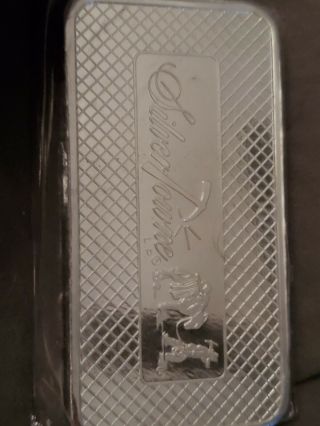 10 Oz Poured Silvertowne Silver Bar.  999 Pure Sliver