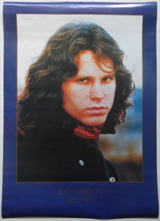 The Doors Jim Morrison 1943 - 1971 Rare Vintage 1992 Issue Colour Poster