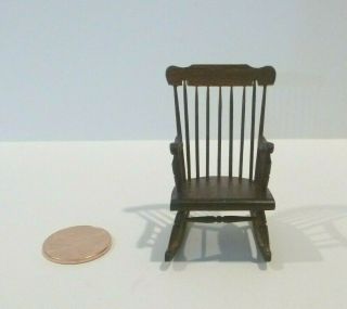 William Clinger Exquisite Miniature Rocking Chair 1/2 " Scale
