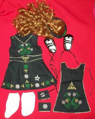 American Girl Doll Irish Dance Costume Outfit Clothes Celtic Complete