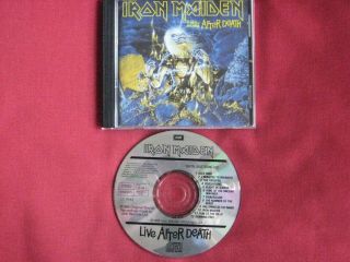 Iron Maiden 1985 Japan Cd Live After Death Cdp 7 46186 2