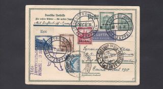 Daw Germany Graf Zeppelin 1932 Post Card To Brazil Lot 5