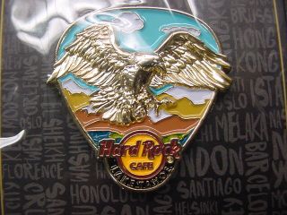 Hard Rock Cafe Lake Tahoe,  Nv Gold Eagle Lto Pin On Card