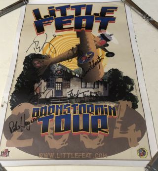 Little Feat Barnstormin’ Tour Poster Autographed 2004