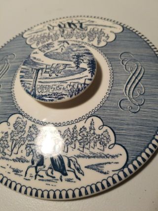 Currier And Ives Casserole Dish lid only 3